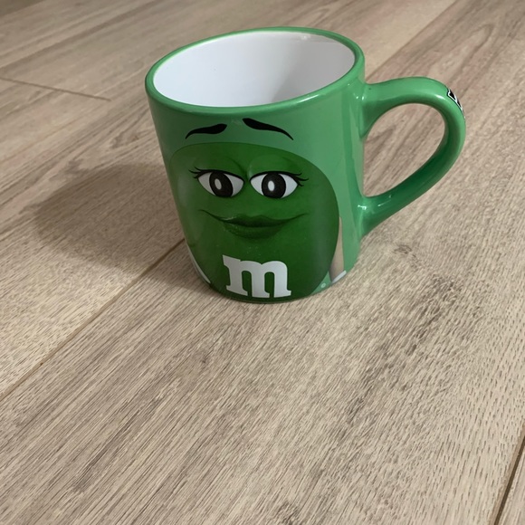 Green M & M’s Coffee Mug. Very Good Condition. No chips or cracks.  4” H - Picture 7 of 11